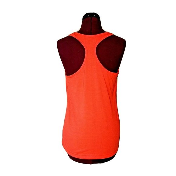 Xersion Womens Tank Top Size Medium Orange Racerback Graphic Athletic - Picture 2 of 8